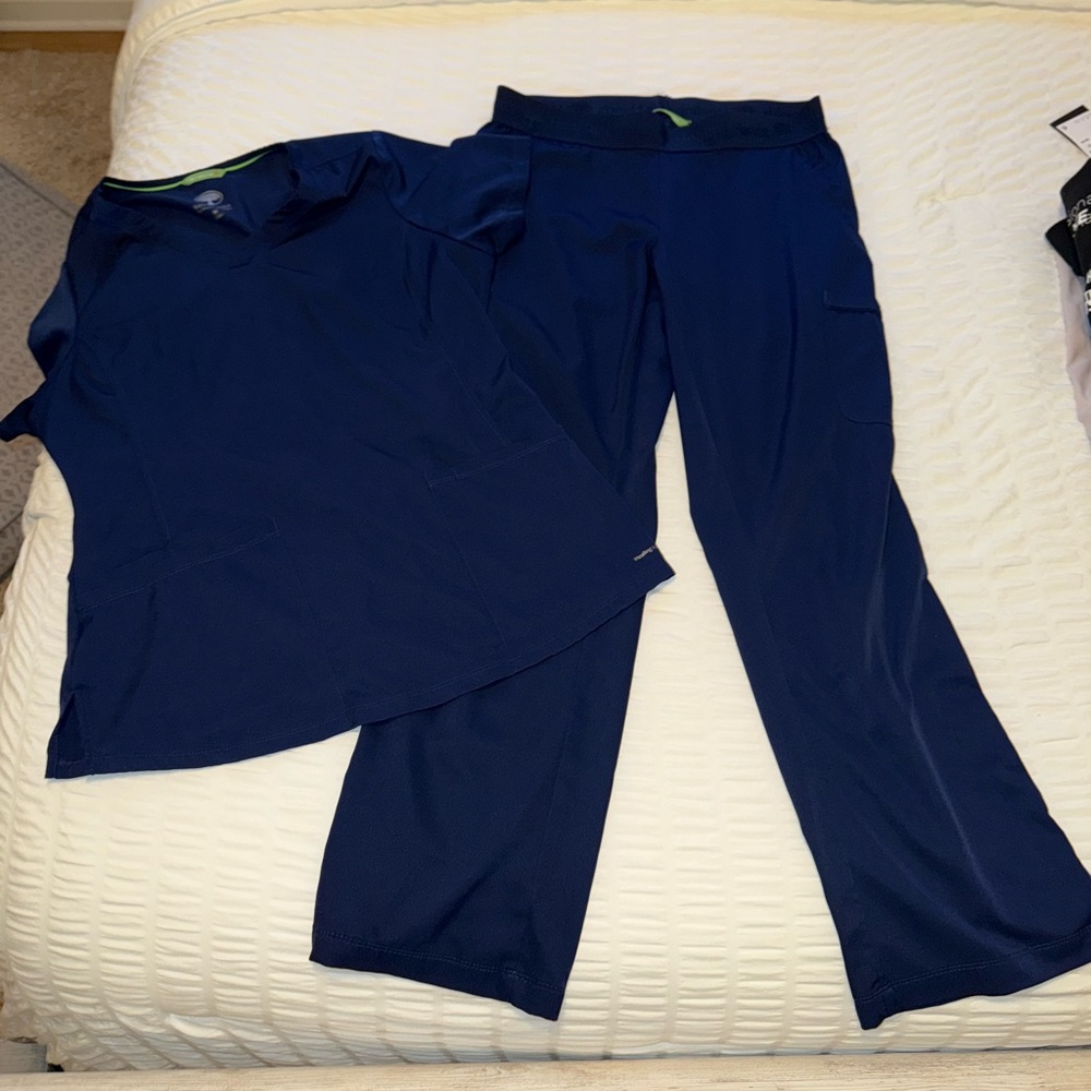 Navy Blue Scrub Set